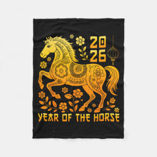 Cobertor De Velo Ano Novo Chinês 2026 Ano do Cavalo Zodíaco Lunar