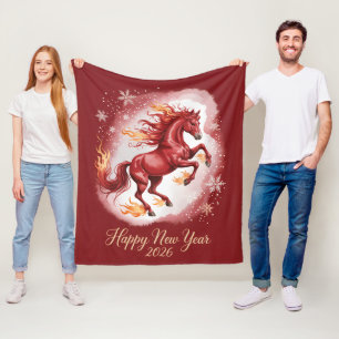 Cobertor De Velo Ano Novo Chinês do Cavalo 2026