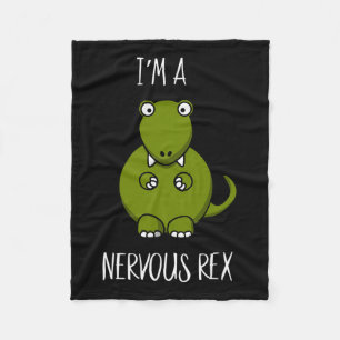 Cobertor De Velo Ansiedade Rex Nervosa Dinossauro Dino T-rex