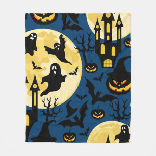 Cobertor De Velo Antecedentes de Halloween. Padrão sem costura com