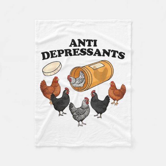 Cobertor De Velo Anti Depressants Chicken  (Frente)