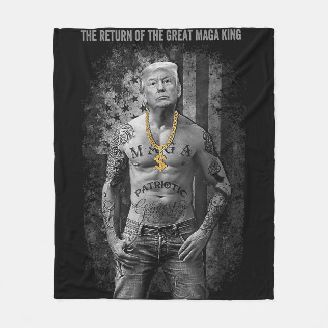 Cobertor De Velo Anti Joe Biden Ultra Maga O Retorno Do Excelente (Frente)