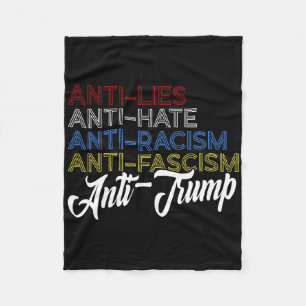 Cobertor De Velo Anti Mentiras Anti Ódio Anti Racismo Anti Fascismo