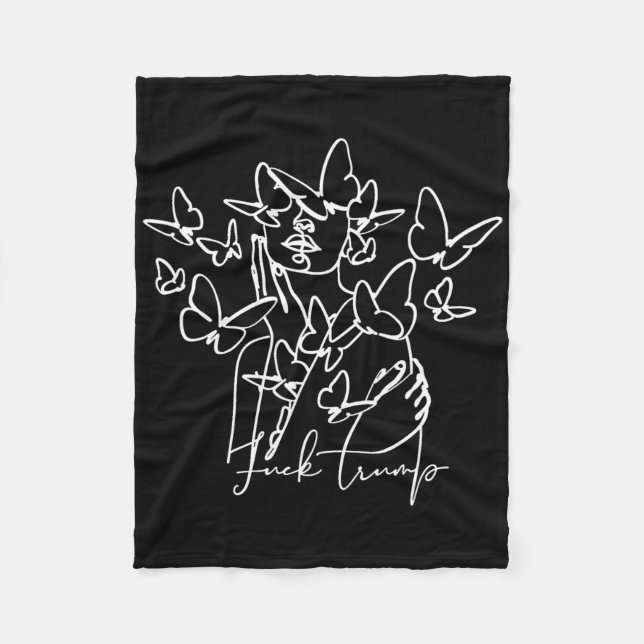 Cobertor De Velo Anti Trump 86 45 Adultos Uni Cartoon Floral (Frente)