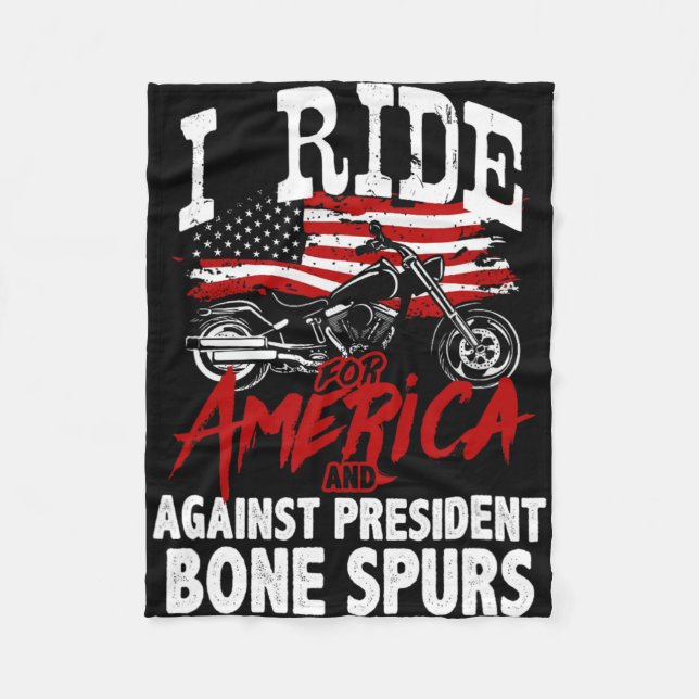 Cobertor De Velo Anti-Trump Biker Resiste Contra Presidente Bone Sp (Frente)