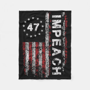 Cobertor De Velo Anti Trump Impeachment 47 Trump 47º Presidente Ban
