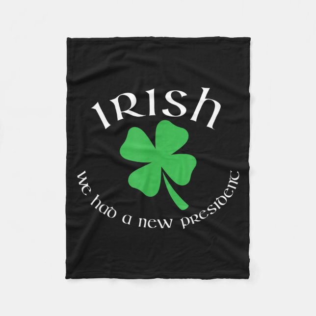 Cobertor De Velo Anti Trump Irish New President Funny St. Patrick's (Frente)