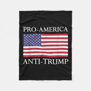 Cobertor De Velo Anti-trump Pro-américa - American Flag Resiste