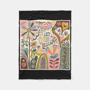 Cobertor De Velo Anti Trump Retro Floral Deixe a Bondade Florescer