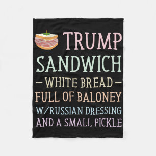 Cobertor De Velo Anti Trump Sinal de Sandwich Engraçado