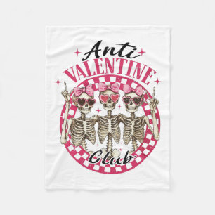 Cobertor De Velo Anti Valentine Club Funny Dia de os namorados Vint