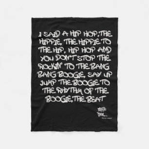 Cobertor De Velo Antiga Faculdade Rap Hip Hop Merch Lyric Cotação 8