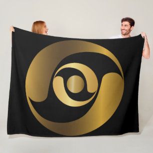 Cobertor De Velo Antigos Mistérios de Alienígena Dourado Círculo de