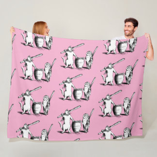 Cobertor De Velo Antique Coruja e Pussycat