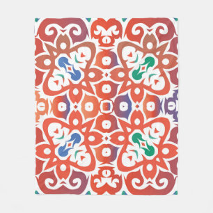 Cobertor De Velo Antique ornate tiles talavera mexico. Hand drawn d