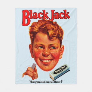 Cobertor De Velo anúncio da goma de Black Jack do 1920