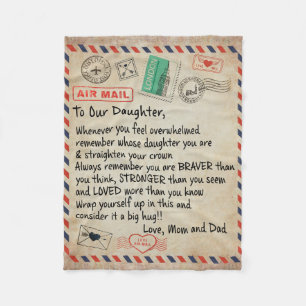 Cobertor De Velo Ao Meu Presente De Filha, Carta De Amor À Nossa F