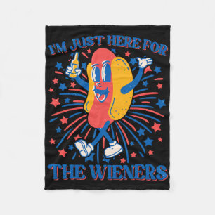 Cobertor De Velo Apenas Aqui Para O Cachorro-Quente Da Wiener Festa