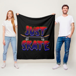 Cobertor De Velo Apenas Skate Skateboard Red Blue Skateboarder