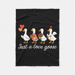 Cobertor De Velo Apenas Um Ganso De Amor Pato Do Dia Dos Namorados 