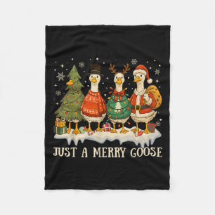 Cobertor De Velo Apenas Um Goose Feliz Engraçado Goosemas Felizes B