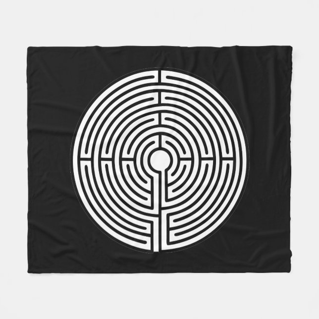Cobertor De Velo Apenas um Maze em preto (Frente (Horizontal))
