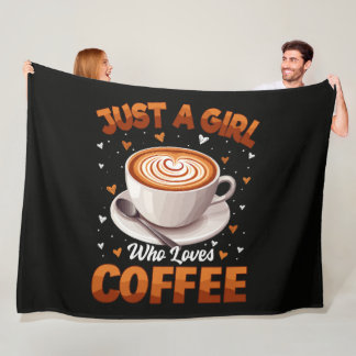 Cobertor De Velo Apenas Uma Garota Que Ama Café
