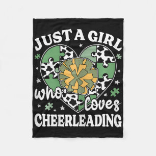 Cobertor De Velo Apenas Uma Garota Que Ama Cheerleading Estampa de