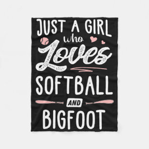 Cobertor De Velo Apenas Uma Garota Que Ama Softll E Presente Bigfoo