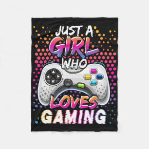 Cobertor De Velo Apenas Uma Menina Que Adora Jogo Jogo Aniversário
