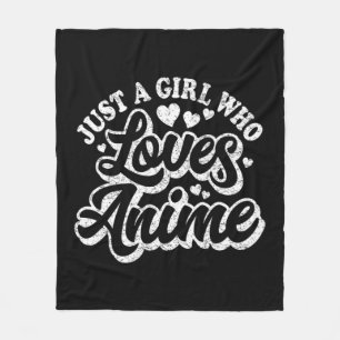 Cobertor De Velo Apenas Uma Menina Que Ama As Mulheres Animes, Um K