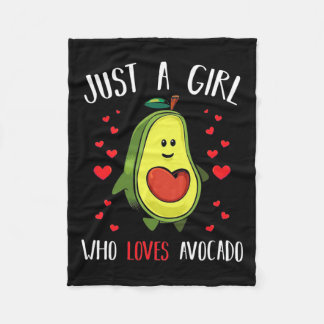 Cobertor De Velo Apenas Uma Menina Que Ama Avocado