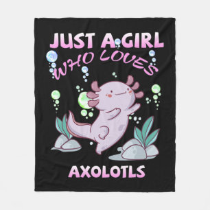 Cobertor De Velo Apenas Uma Menina Que Ama Axolotls Anime Kawaii Gi
