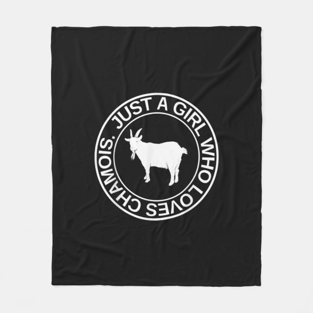 Cobertor De Velo Apenas Uma Menina Que Ama Chamois Presente Para As (Frente)