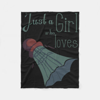 Cobertor De Velo Apenas Uma Menina Que Ama Dminton 1 