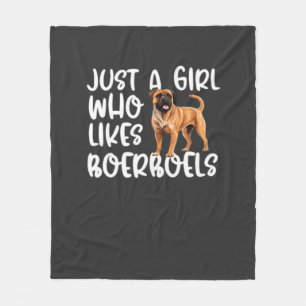 Cobertor De Velo Apenas Uma Rapariga Que Gosta de Boerboels T-Shirt