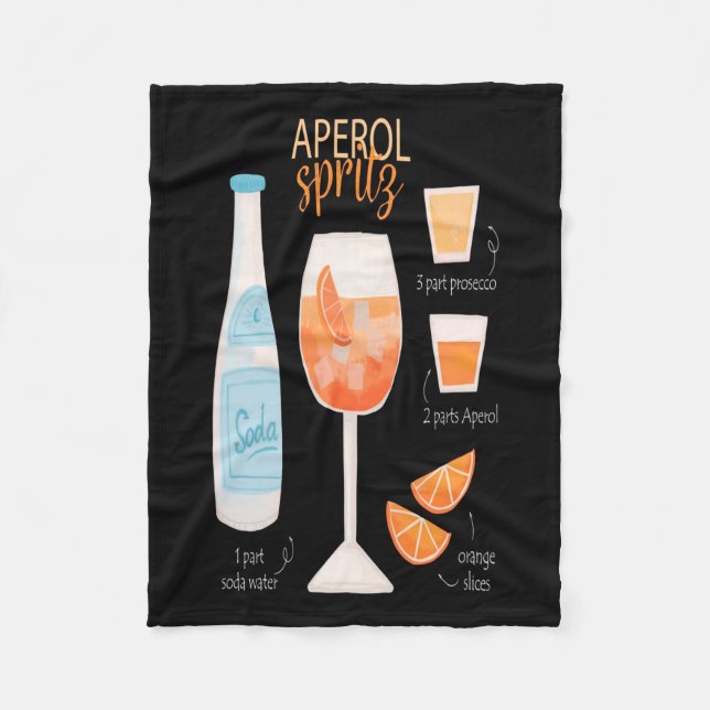 Cobertor De Velo Aperol Spritz Cocktail (Frente)
