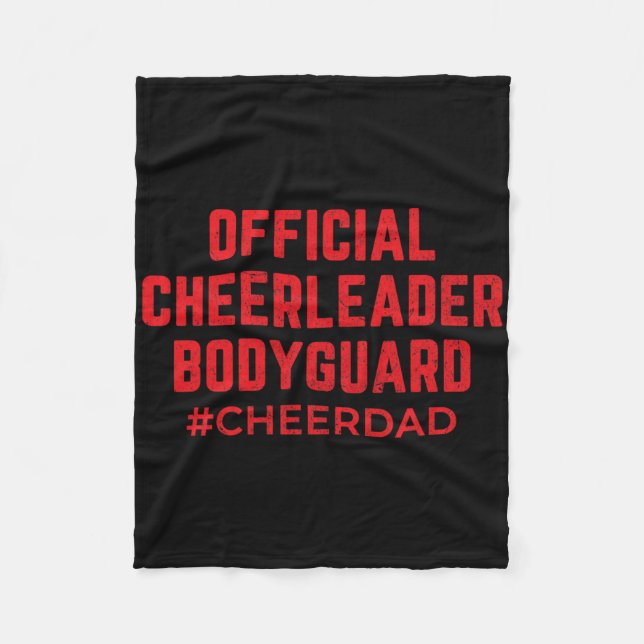 Cobertor De Velo Aplaudir Pai Red Bodyguard Cheerleading  (Frente)