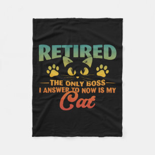 Cobertor De Velo Aposentado Cat Funny Retirement 2024 Desoration Me