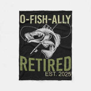 Cobertor De Velo Aposentado O-fish-ialmente Est 2025 Pescador Pesca