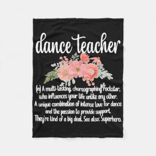 Cobertor De Velo Apreciação de Professora Dança Ajustado Negra de C