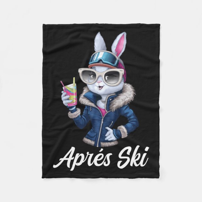 Cobertor De Velo Apres Ski Hat Party Design Ski Bunny Skier Outfit  (Frente)