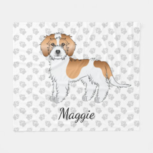 Cobertor De Velo Apricot Particolore Mini Goldendoodle Cachorro e N