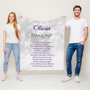 Cobertor De Velo April Birthstone Diamond design