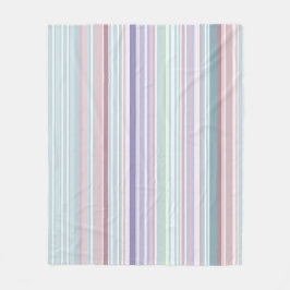 Cobertor De Velo Aqua, Blush and Lavender Stripes