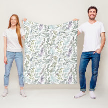 Aquarela Botânica Verde Azul