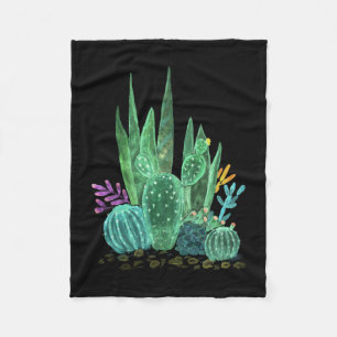 Cobertor De Velo Aquarela, cacto