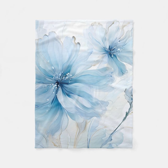 Cobertor De Velo Aquarelle Floral Bloom Watercolor (Frente)