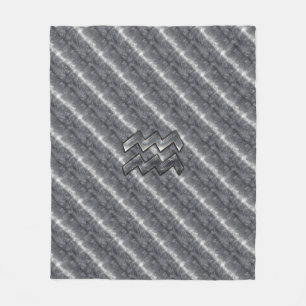 Cobertor De Velo Aquarius - Sinal Zodiodítico - Aço Prateado Distan