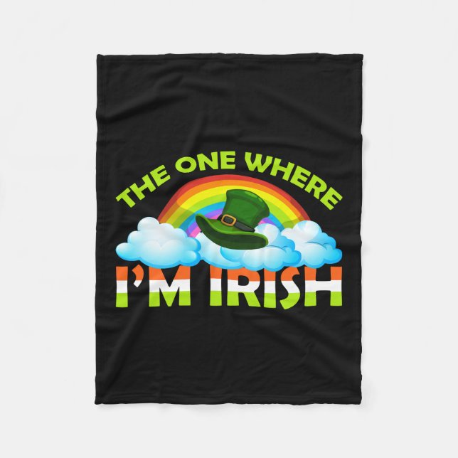 Cobertor De Velo Aquele Onde Sou Irlandês (Frente)